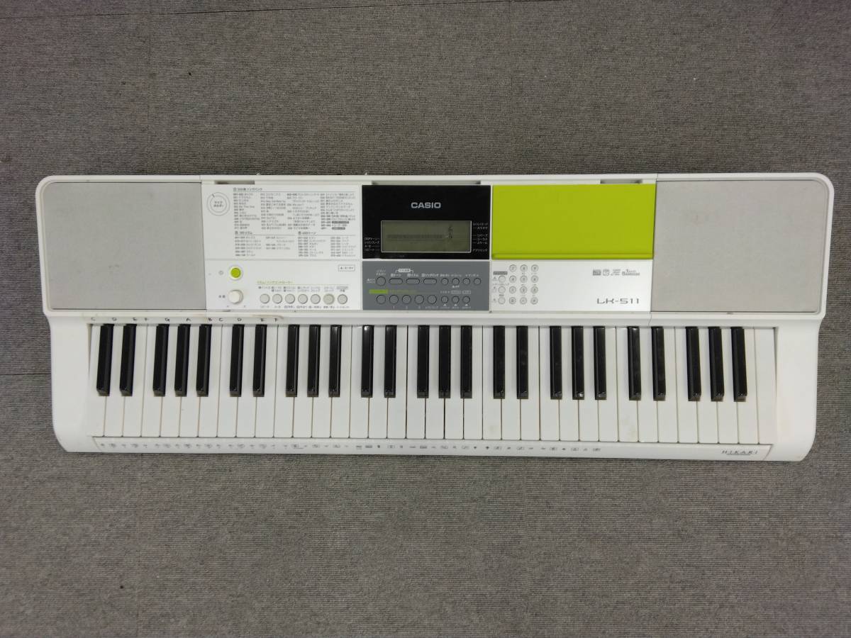 M708 новый 32 текущее состояние товар CASIO LK-511 электронный клавиатура свет навигация 18 год производства Casio электронное пианино клавишные инструменты 1/18