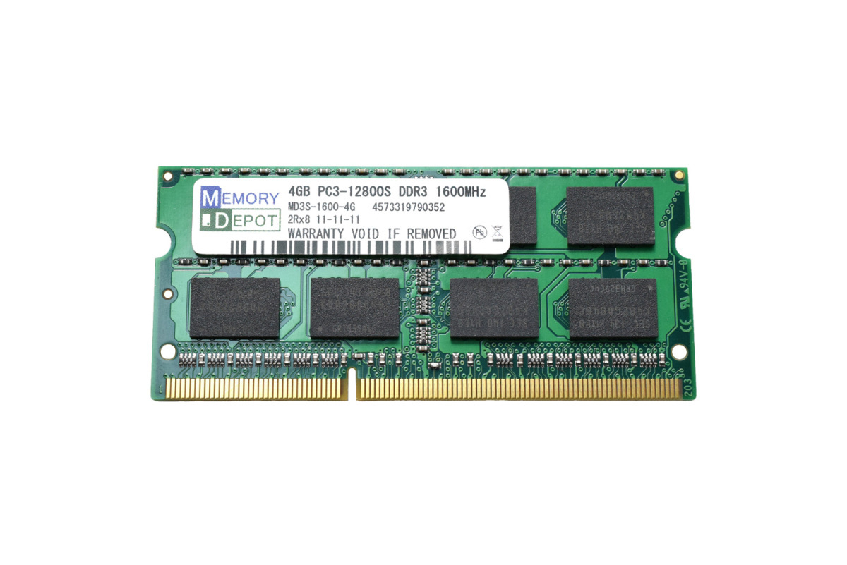 SODIMM 4GB PC3-12800 DDR3-1600 204pin SO-DIMM Macメモリー 5年保証 相性保証付 番号付メール便発送_画像1