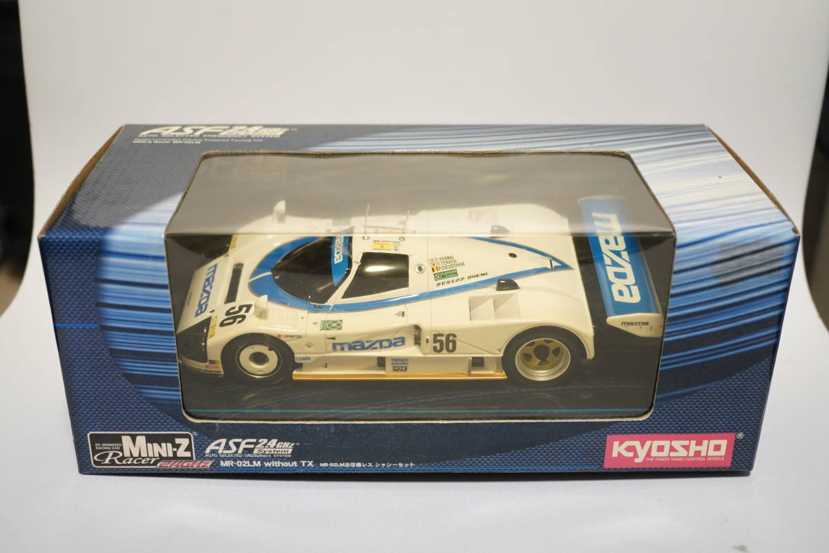 KYOSHO Mini-Z ボディ シャシー セット MR-02 LM 2.4GHz ASF MAZDA 787B No56 京商 ミニッツ マツダ ホワイト_画像1