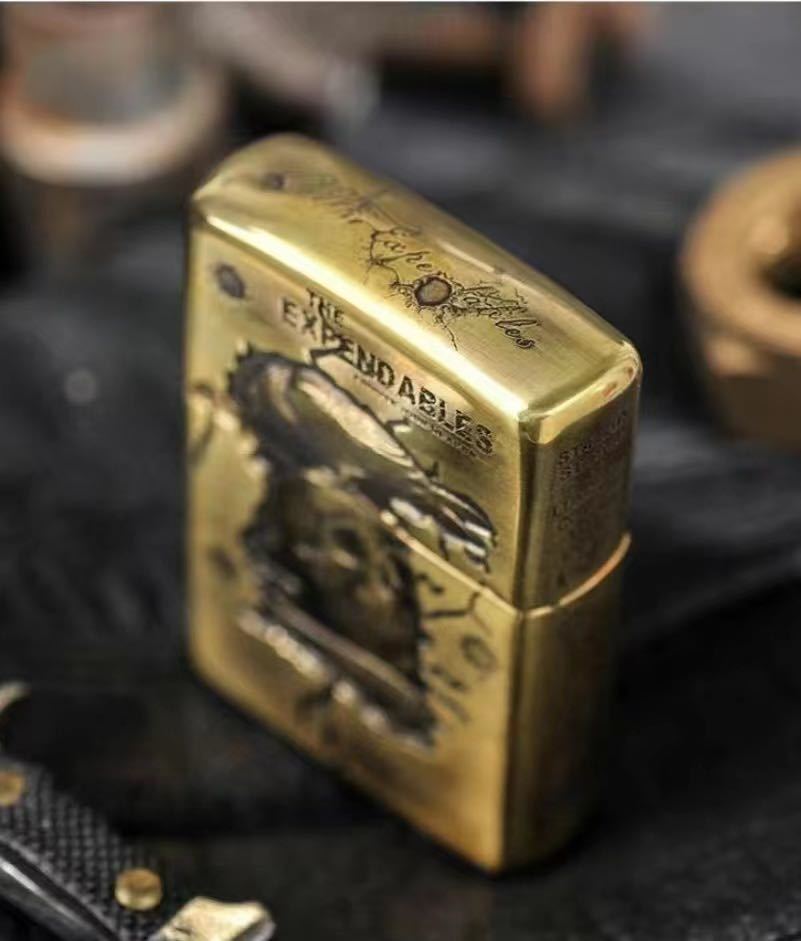 限定 /The Expendables ライター ZIPPO 6面加工 新品 エクスペンダブルズ ジッポー オイルライター 真鍮製 未使用_画像6