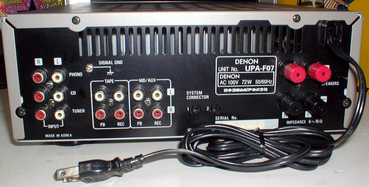 DENON UPA-F07 Integrated Stereo Amplifier 左右出力OK DENON UPA-F07 Integrated Stereo Amplifier 左右出力OK