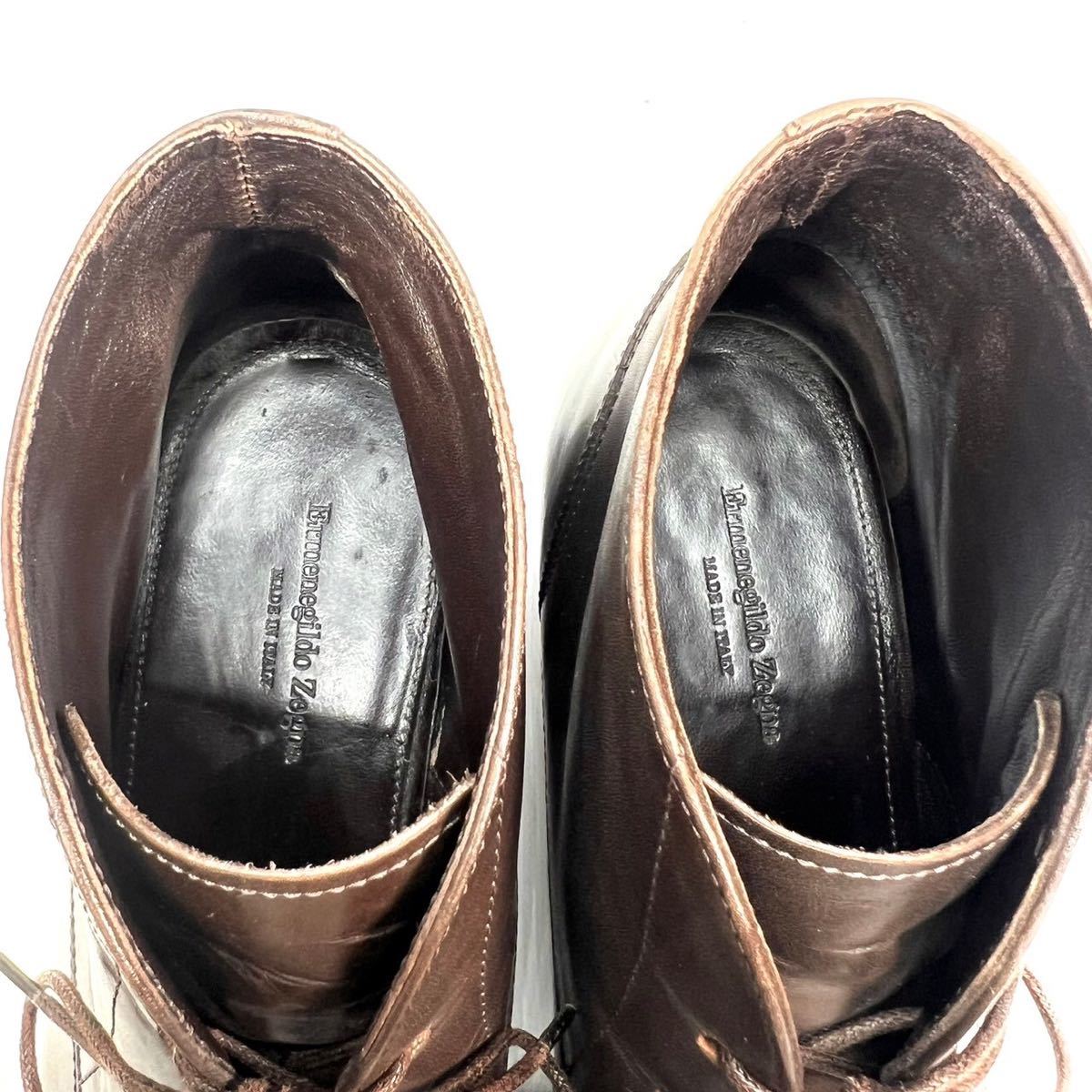 Ermenegildo Zegna エルメネジルドゼニア チャッカブーツ レザー Ermenegildo Zegna エルメネジルドゼニア チャッカブーツ レザー