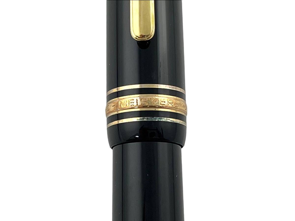 1T2★MONTBLANC/モンブラン★ MEISTERSTUCK マイスターシュテュック 万年筆 No146 ペン先 4810 14K 585 ブラック×ゴールド _画像7