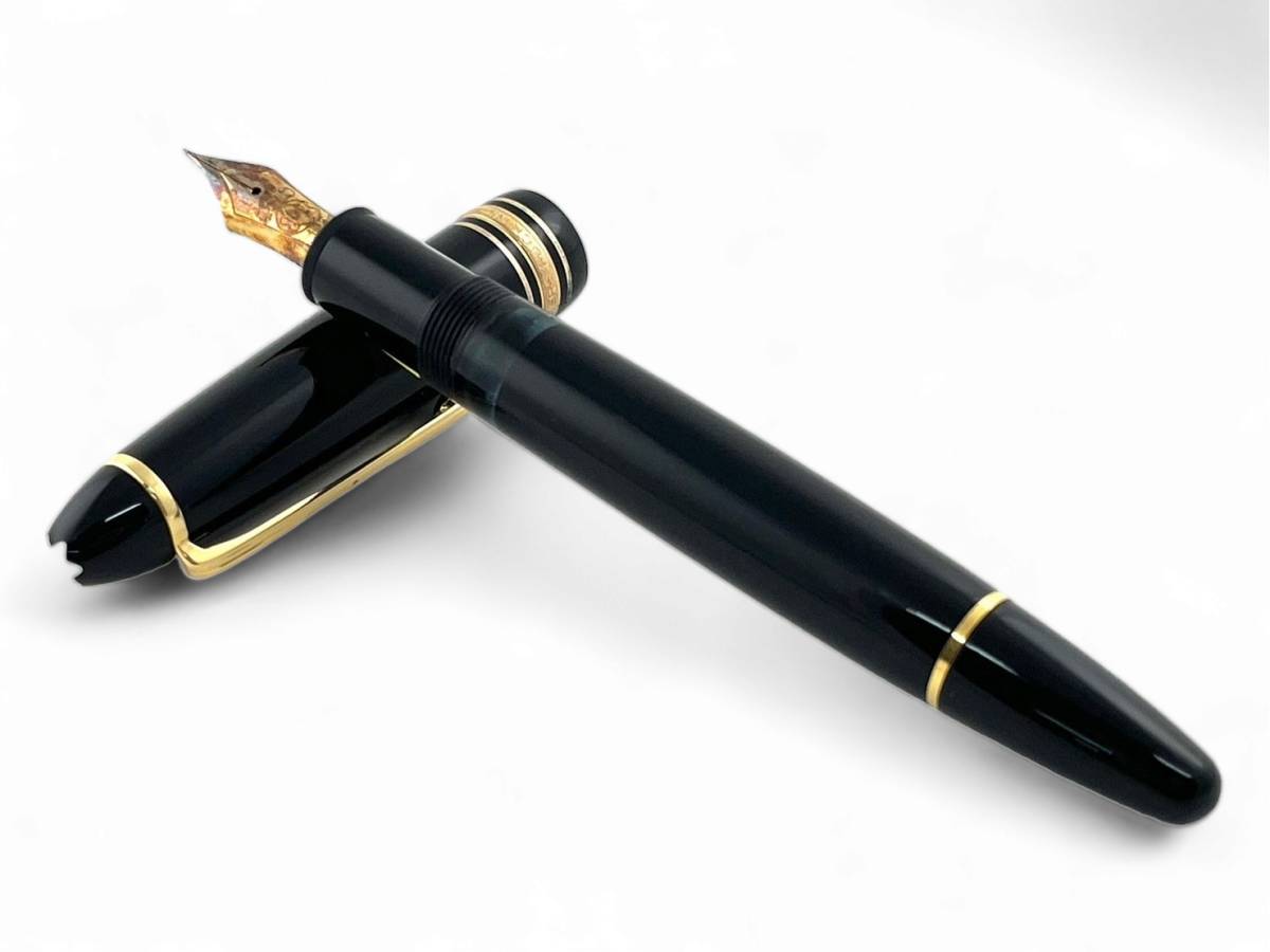 1T2★MONTBLANC/モンブラン★ MEISTERSTUCK マイスターシュテュック 万年筆 No146 ペン先 4810 14K 585 ブラック×ゴールド _画像1