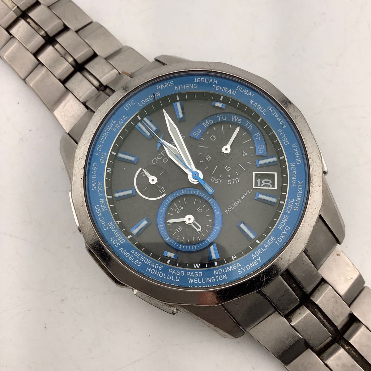 CASIO OCEANUS カシオ OCW-S1400 チタン製 ソーラー腕時計 メンズ腕時計 稼動品【k2712】_画像2