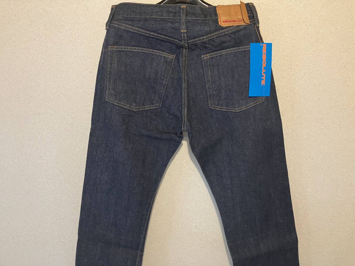 RESOLUTE リゾルト TYPE 710 DENIM INDIGO 31/31 デニム 未使用_画像4