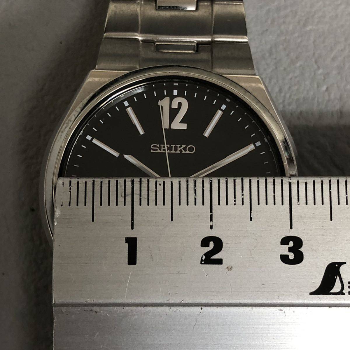 SEIKO 美品 未使用？ 8F32-00M0 パーペチュアルカレンダー デイト 黒文字盤 日本製 セイコー メンズ 腕時計_画像3