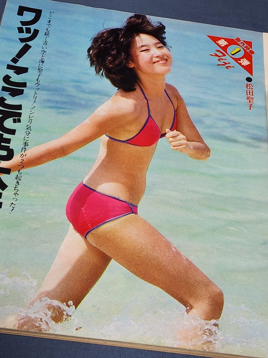 アイドル情報誌　平凡　1981年3月号　初ビキニ・松田聖子　河合奈保子　藤谷美和子　宮崎美子　薬師丸ひろ子　松山千春　沖田浩之　_画像1