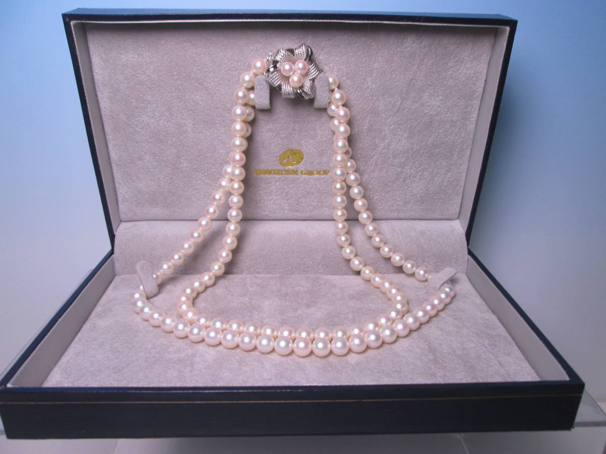 [. month ]SILVERbook@ pearl .6,5mm. 2 ream necklace 57g case attaching 
