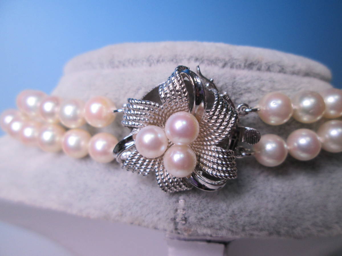 [. month ]SILVERbook@ pearl .6,5mm. 2 ream necklace 57g case attaching 