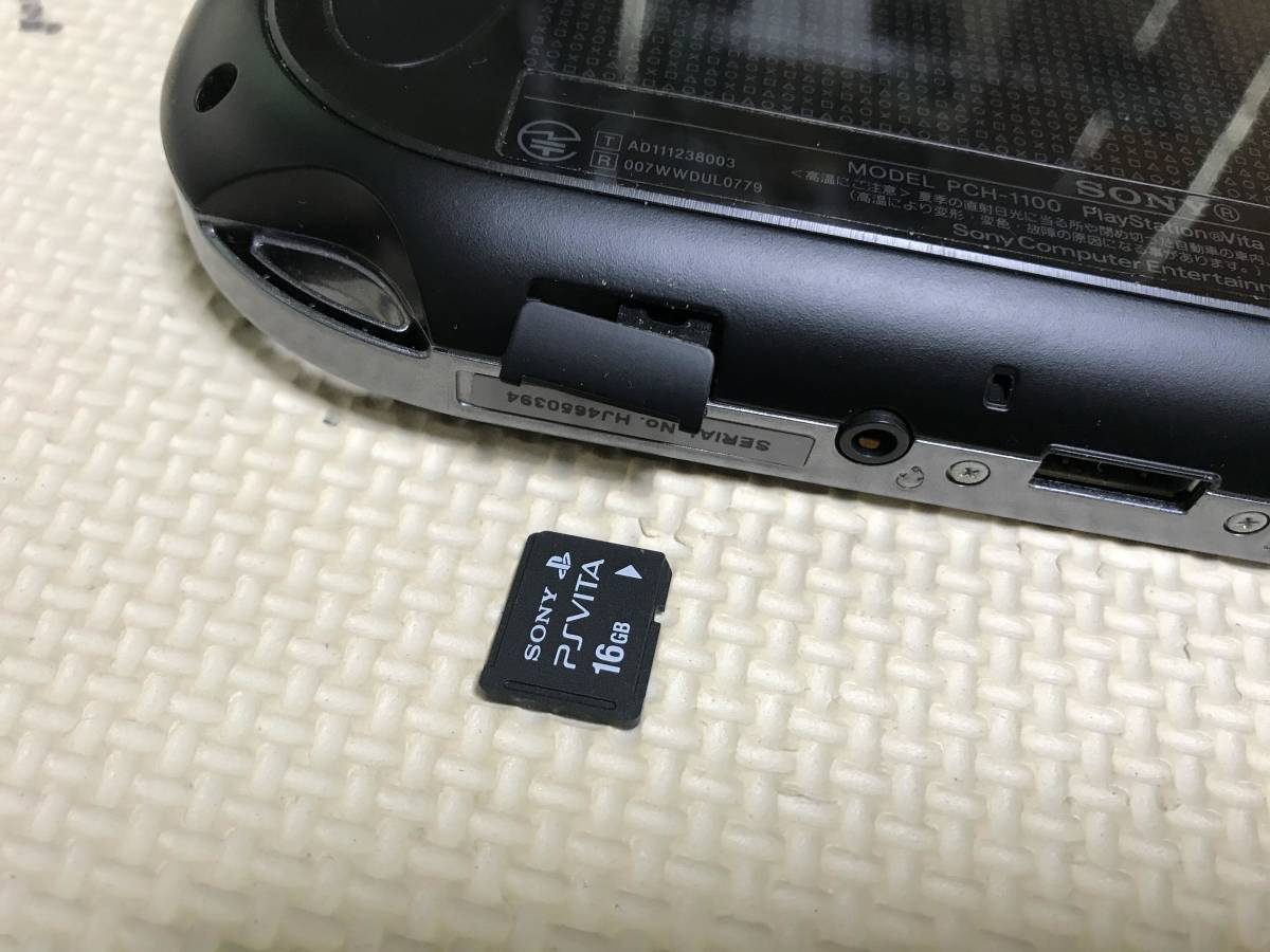 M1531 SONY ソニー PS Vita 3G/Wi-Fiモデル PCH-1100 メモリーカード16GB付　動作品　全国送料無料 _画像7