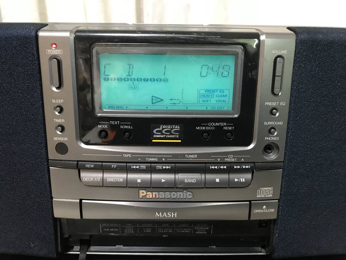 M1609 Panasonic RX-DD1 ステレオ DDC CD ラジカセ パナソニック M1609 Panasonic RX-DD1 ステレオ DDC CD ラジカセ パナソニック