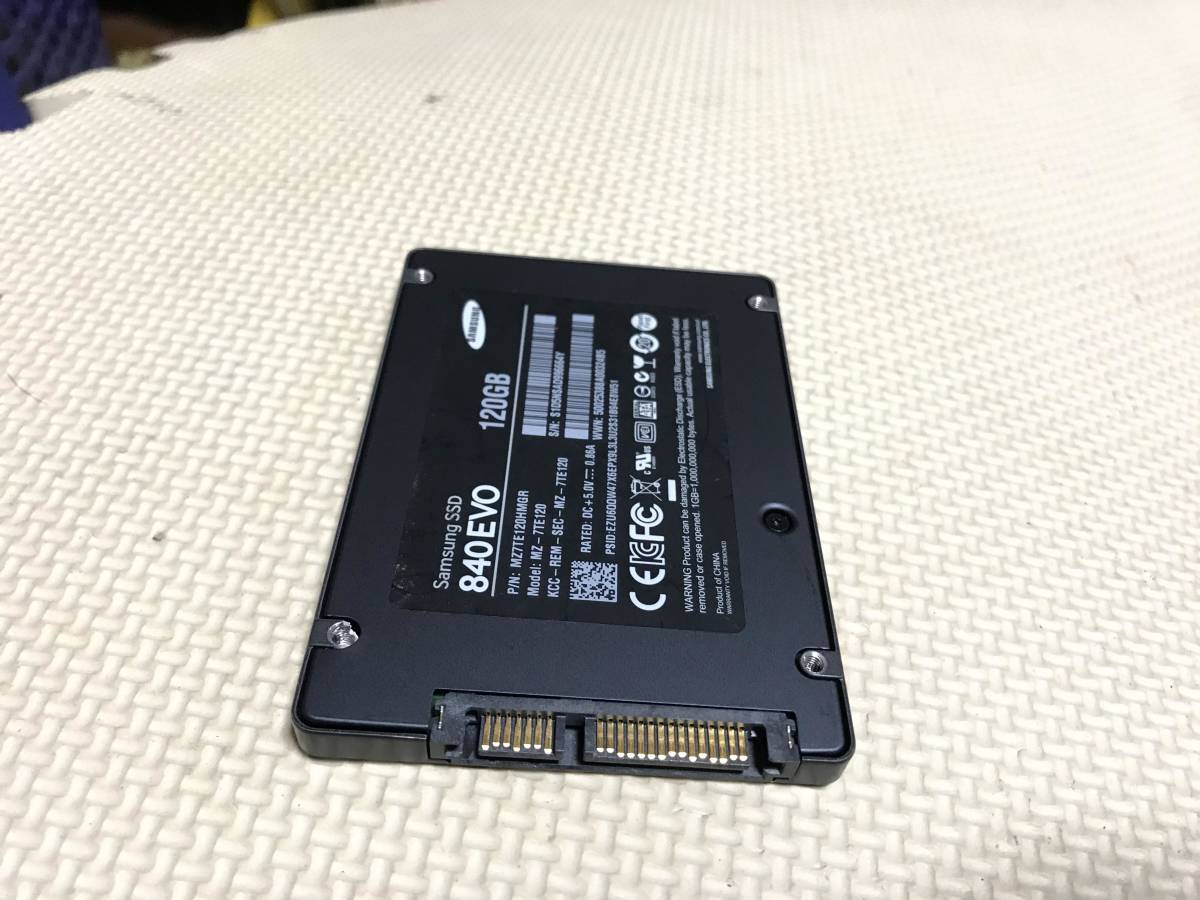 M1631 SAMSUNG SSD 840 EVO SATA 2.5インチSSD 120GB 全国送料無料_画像2