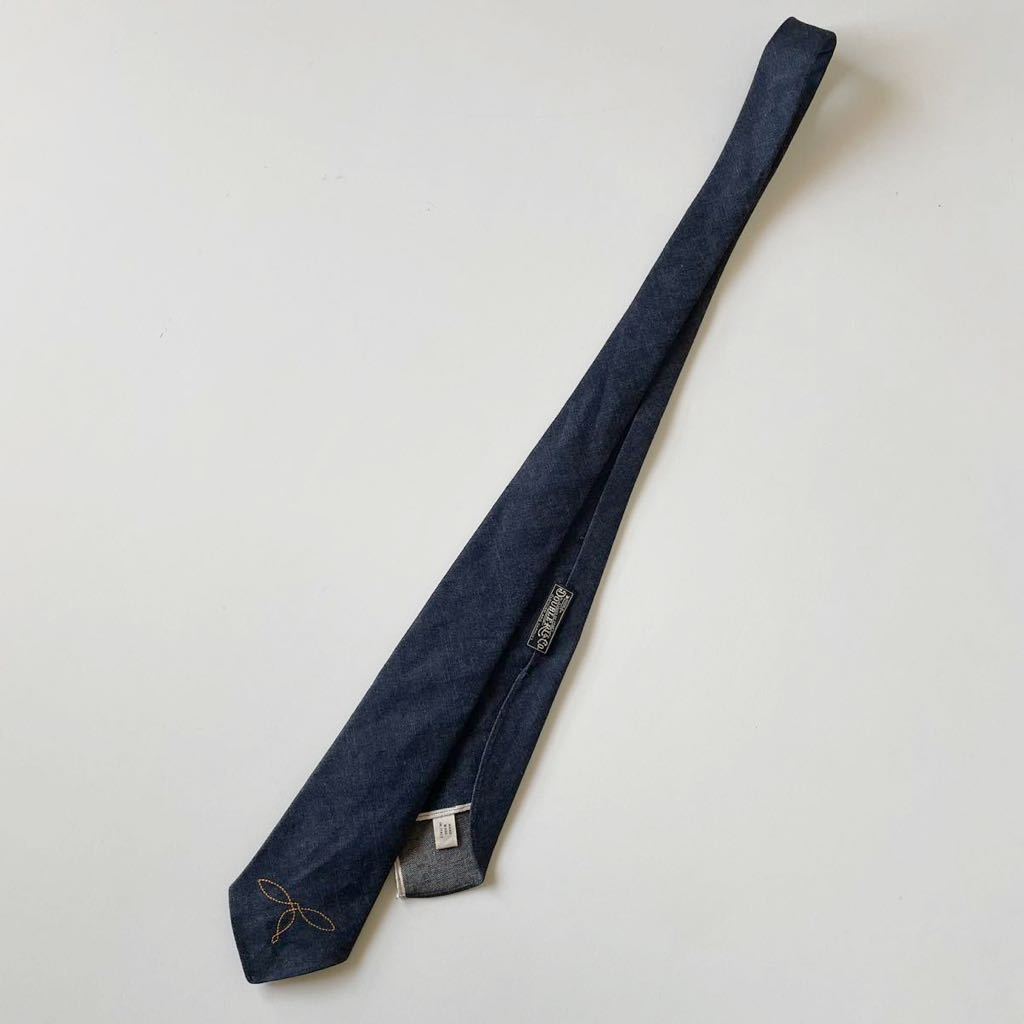 名作/Italy製】RRL “Denim Tie” ネクタイ デニム 刺繍 名作/Italy製】RRL “Denim Tie” ネクタイ デニム 刺繍