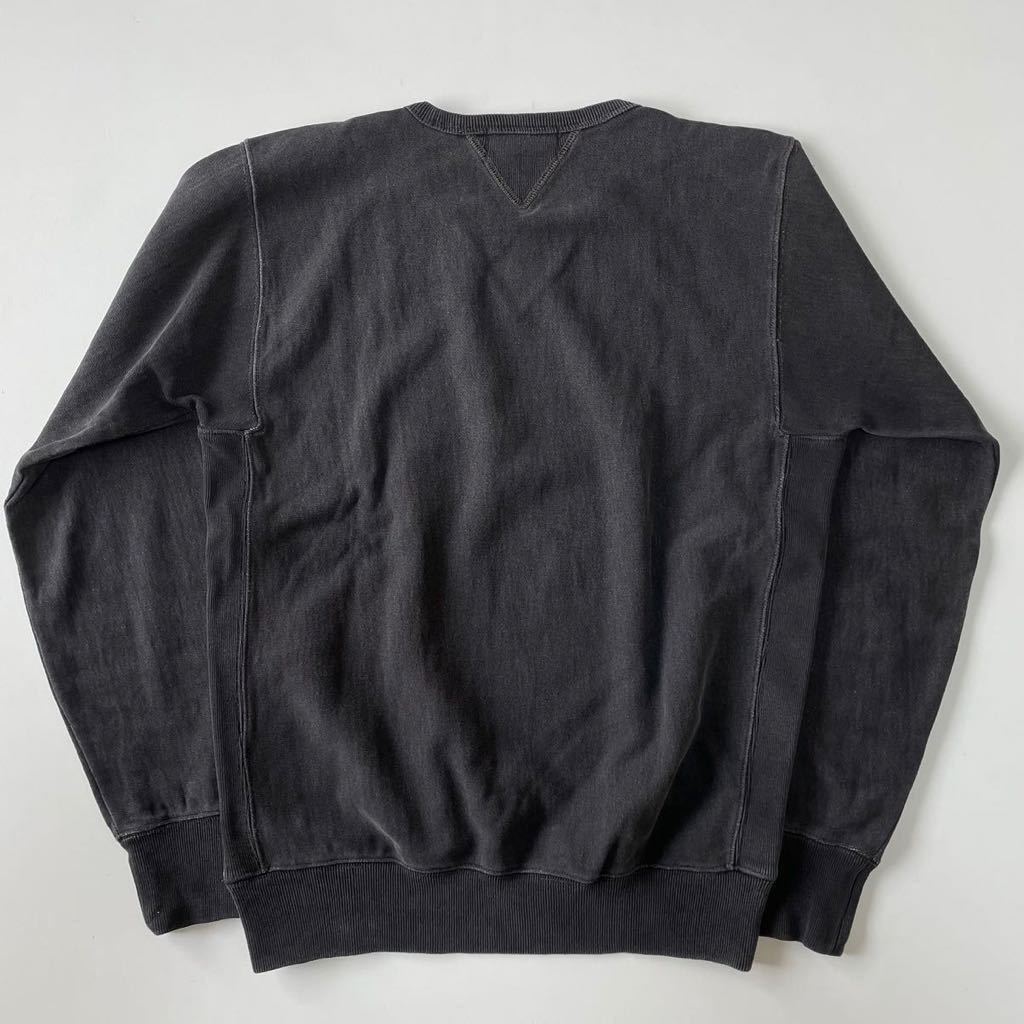 【傑作/未使用】RRL “Black Indigo Logo Sweat” S インディゴ 黒 ブラック 両V ロゴ スウェット シャツ Ralph Lauren ヴィンテージ_画像4