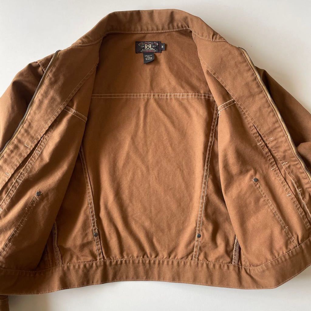 90s/USA製】RRL “Duck Work Jacket” M ブラウン ダック デニム 90s/USA製】RRL “Duck Work Jacket” M ブラウン ダック デニム