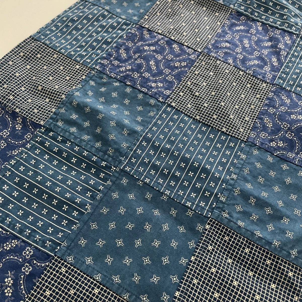 名作】RRL “Indigo Patchwork Scarf” スカーフ バンダナ パッチ 名作】RRL “Indigo Patchwork Scarf” スカーフ バンダナ パッチ