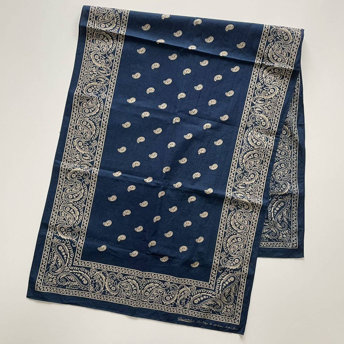 名作】RRL “Indigo Paisley Scarf” スカーフ ストール マフラー 名作】RRL “Indigo Paisley Scarf” スカーフ ストール マフラー