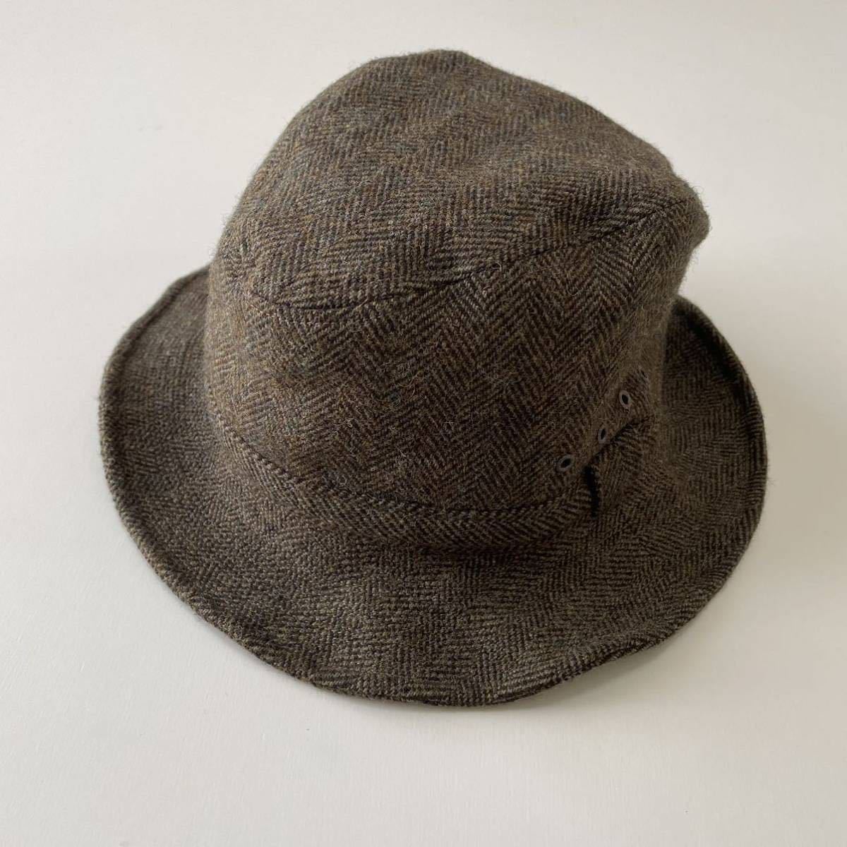 【未使用】RRL “Tweed Bucket Hat” L XL ヘリンボーン ツイード バケット ハット 帽子 キャップ Ralph Lauren ヴィンテージ_画像3