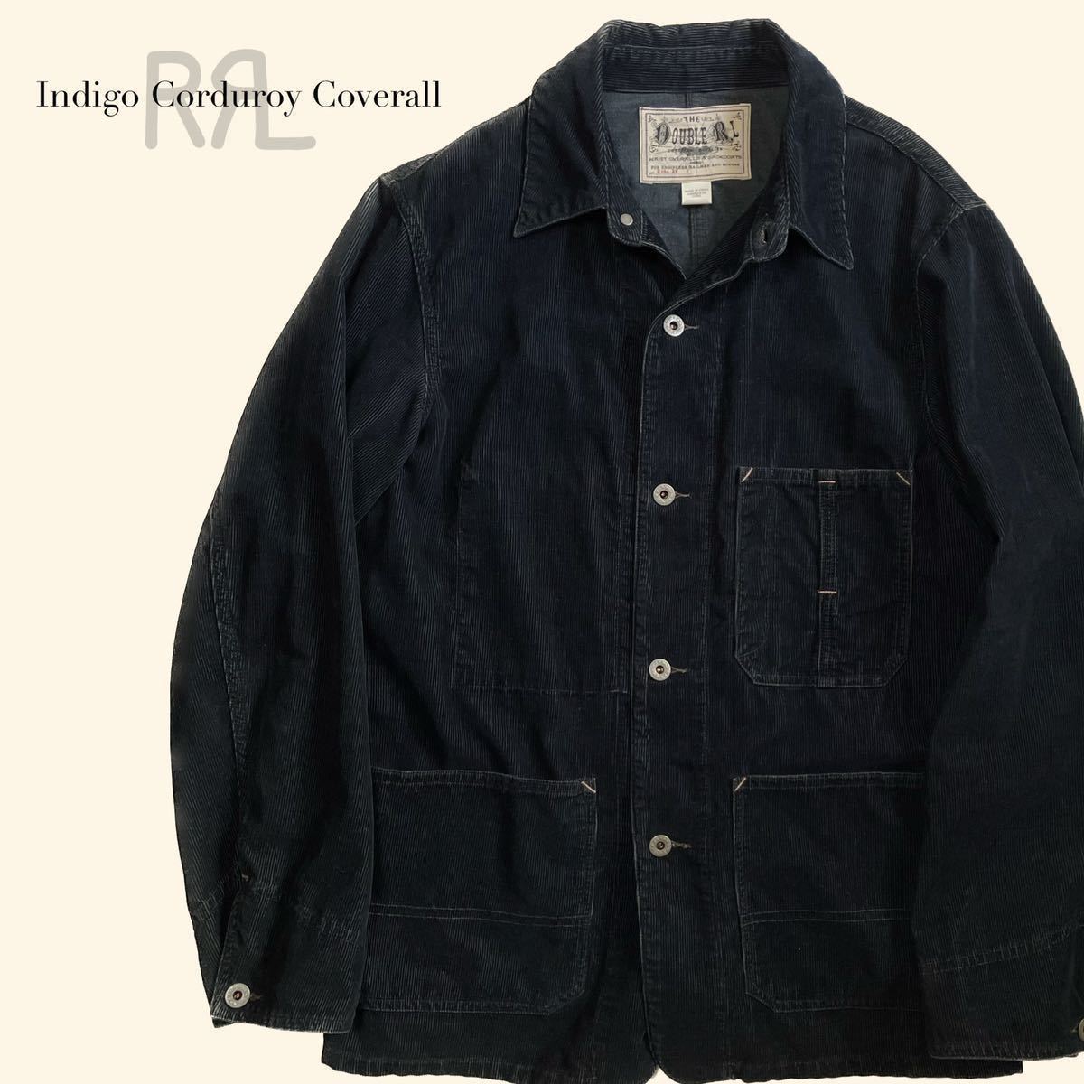 傑作】RRL “Indigo Corduroy Coverall” M インディゴ 傑作】RRL “Indigo Corduroy Coverall” M インディゴ