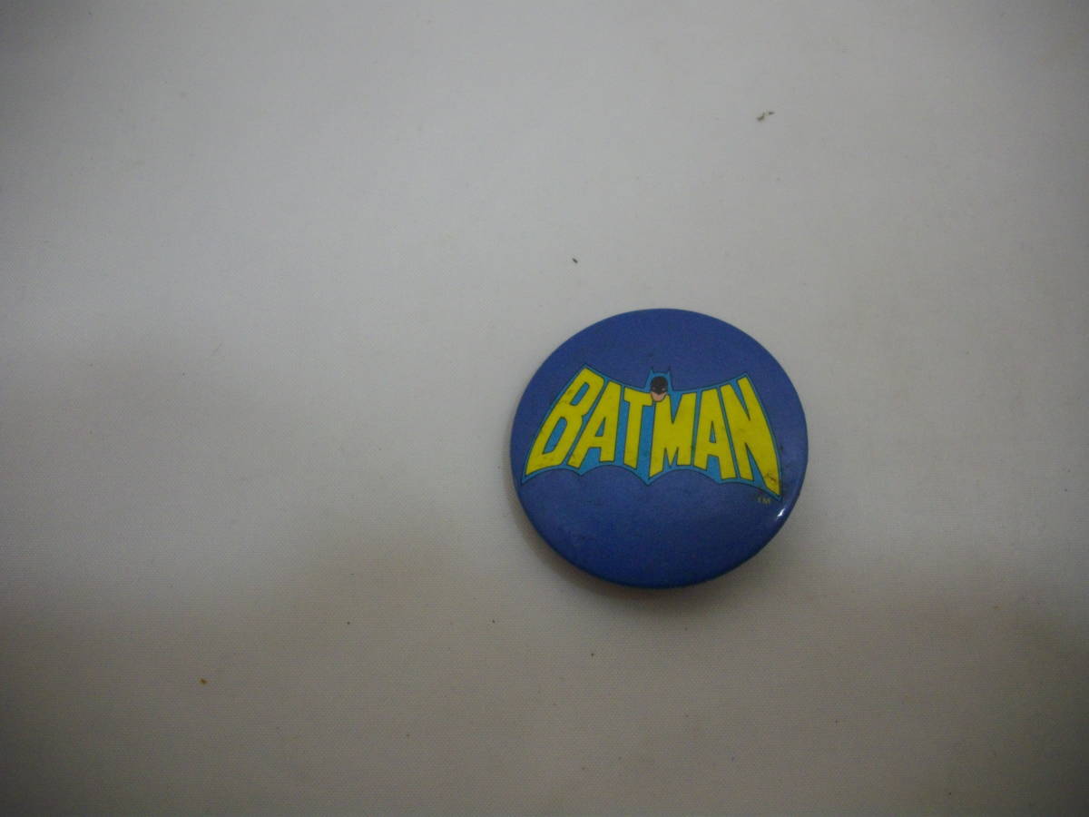 ヴィンテージ レトロ 当時物　BATMAN バットマン　缶バッチ 缶バッジ　Badge Pins_画像2