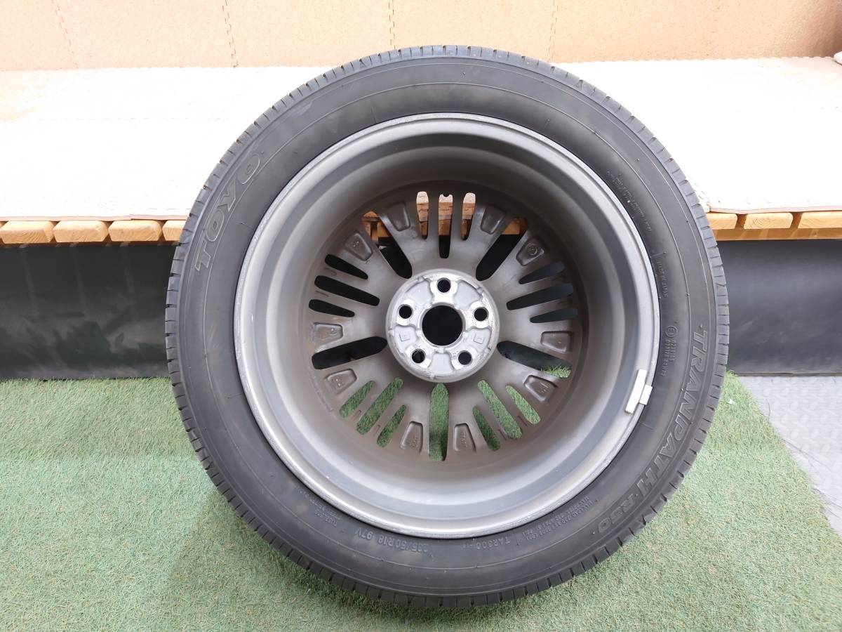 トヨタ ヴェルファイア AGH30 AYH30 GGH30 30系 アルミホイール 18インチ TOYOタイヤ 235/50R18 2021年51週 1本【R5-5213D-S】_画像8