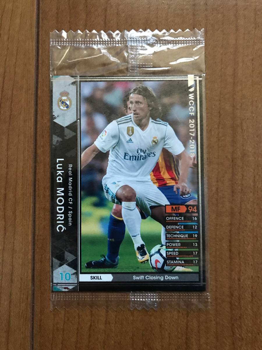 WCCF footista スケルトン未開封 17-18 ルカ・モドリッチ Luka Modric クロアチア Croatia　Real Madrid CF Spain レアル・マドリード_画像1