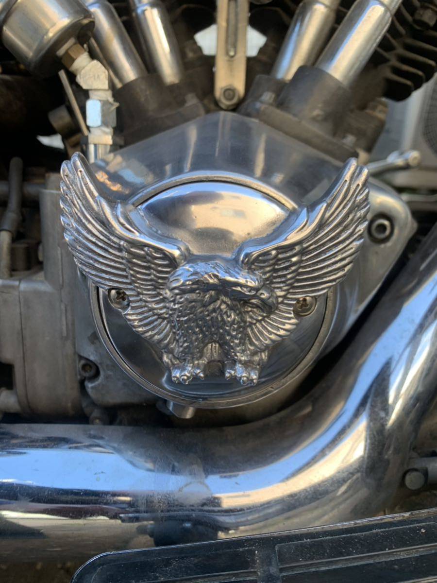  широкий Eagle модель отметка покрытие Harley экскаватор head evo Bick twin ручная работа aluminium песок type литье производства * глубокий произведение производства * немедленная уплата 