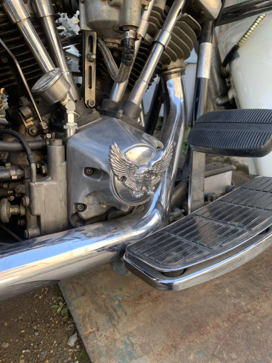  широкий Eagle модель отметка покрытие Harley экскаватор head evo Bick twin ручная работа aluminium песок type литье производства * глубокий произведение производства * немедленная уплата 