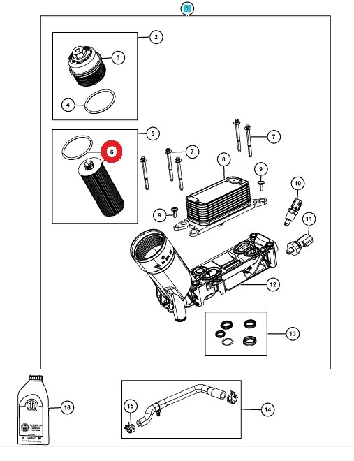 JEEP ジープ ラングラーアンリミテッド(JK) JK36L用 オイルフィルター_画像4