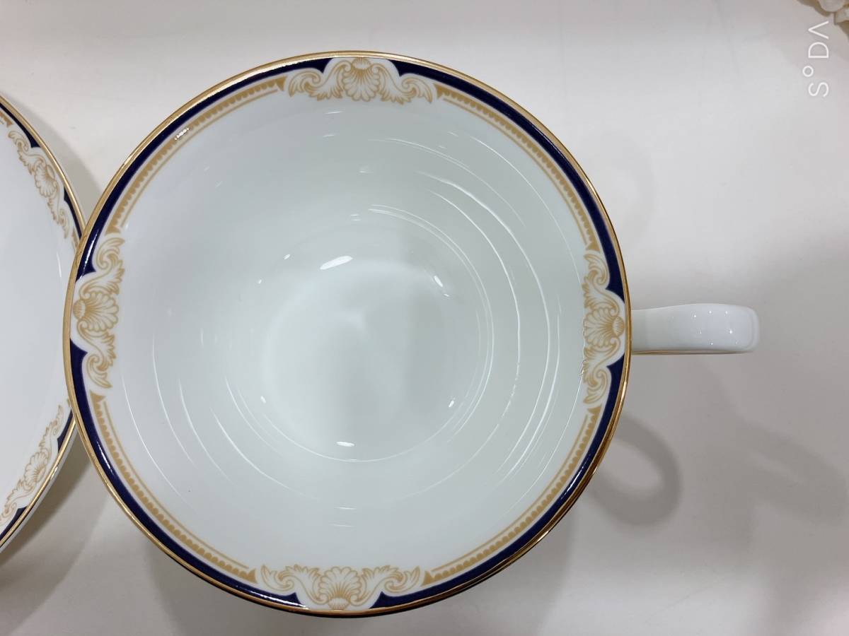 ◆ウェッジウッド WEDGWOOD キャベンディッシュ CAVENDISH カップ&ソーサー1客 イギリス製 英国製 金彩 花柄 洋食器 カフェ _画像3