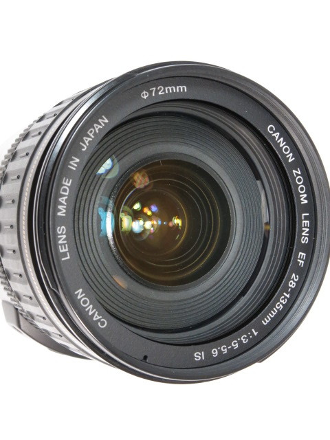 【 中古品 】Canon EF28-135mm F3.5-5.6 IS USM レンズ ET-73BII純正レンズフード 説明書 元箱付 キヤノン [管CN2131]_画像9