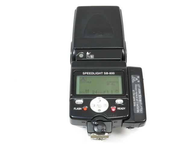 【 中古動作確認済 使用感あり 】Nikon SPEEDLIGHT SB-800 増設電池パック付 ニコン ストロボ ［管NI2062］