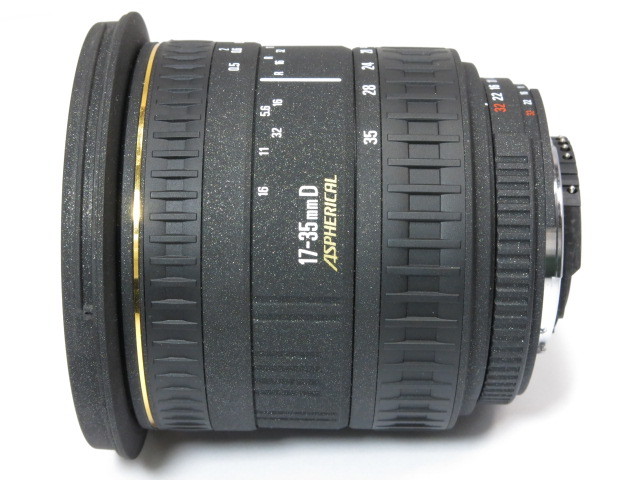 【 中古品】SIGMA AF17-35mm F2.8-4D EX ASPHERICAL ニコン用 広角ズーム レンズ シグマ 純正フード付き [管SI2143]_画像2