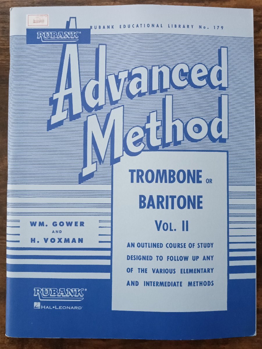 送料無料 教則本 ルバンク 上級トロンボーン・ユーフォニアム教本 Vol.2 バリトン 管楽器 楽譜の画像1