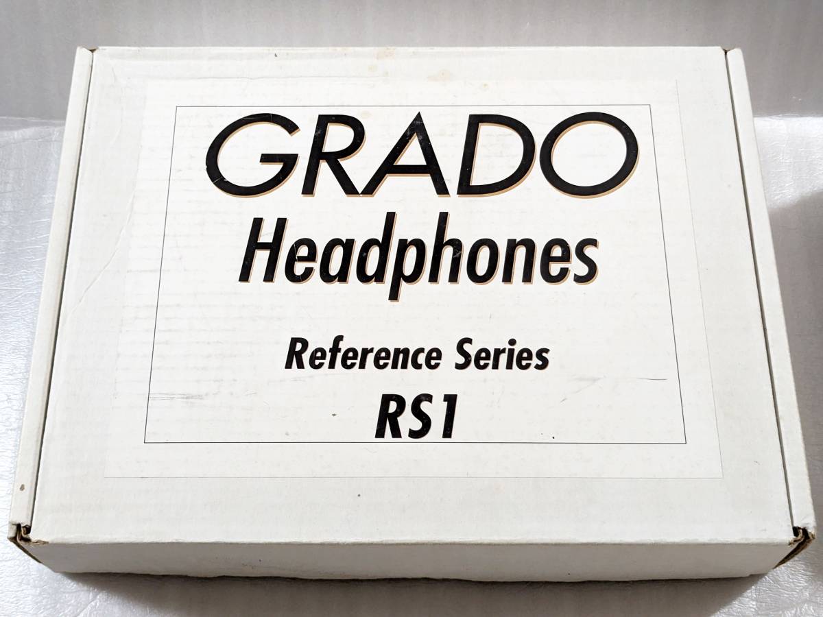 送料無料 レア 元箱付き美品 動作良好 GRADO グラド 初代RS-1 初期型 フラッグシップモデル 高音質ヘッドホン 正規輸入品
