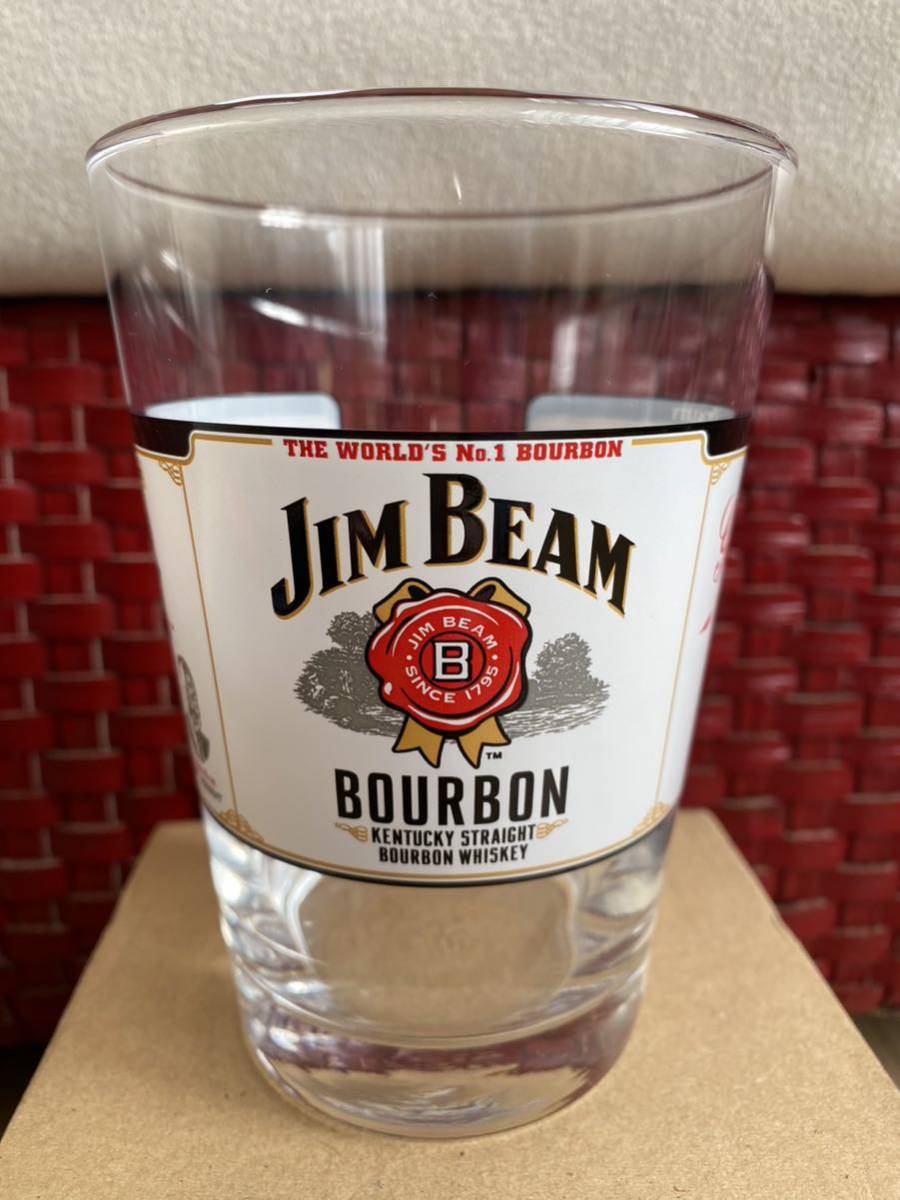 新品　JIM BEAM ジムビーム グラス ホワイトラベル　ウイスキー バーボン　ハイボール コップ_画像1