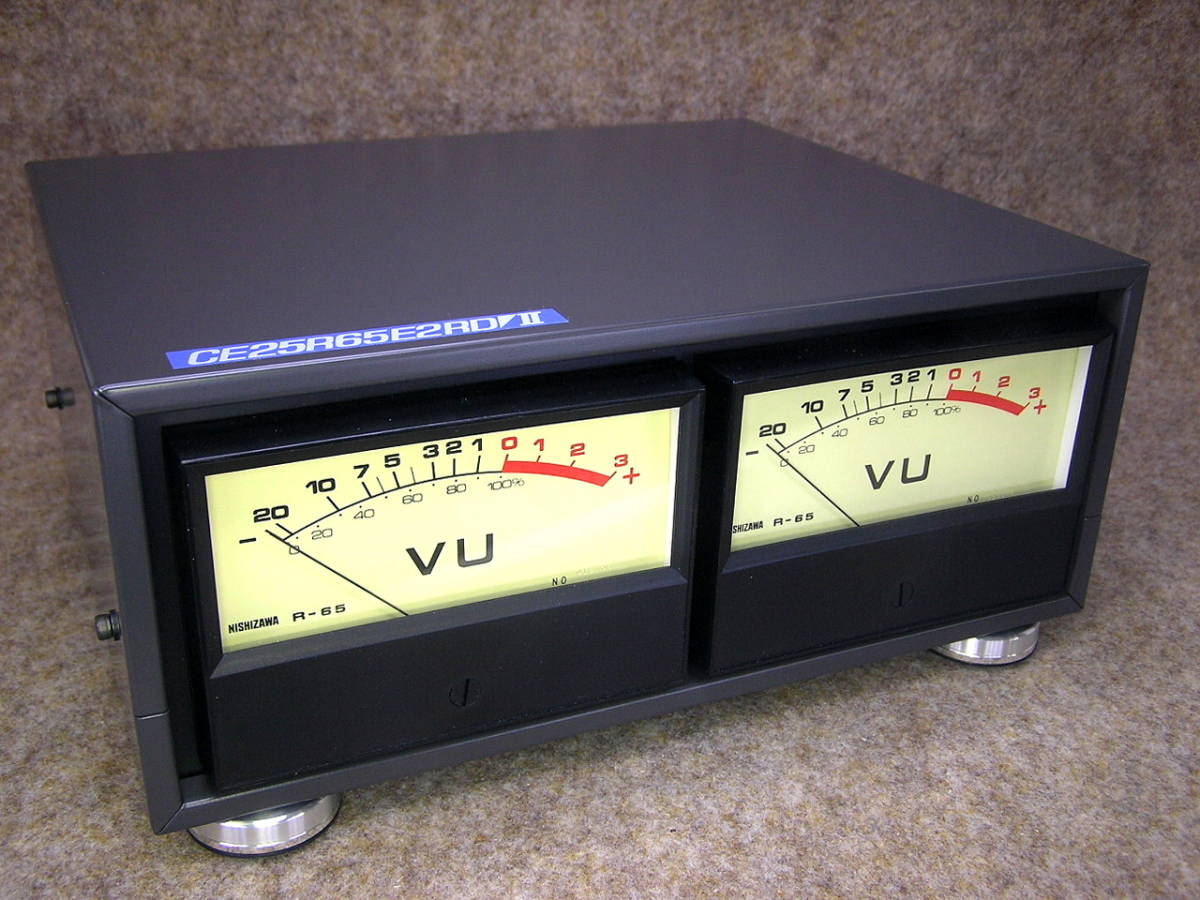 VUメーター完成品ユニット　CE25R65E2RD-Ⅱ（LED：標準電球色）