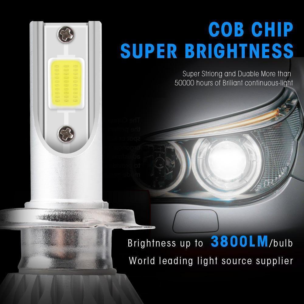LEDヘッドライト、フォグ　9006(HB4) 6000k ホワイト　左右セット