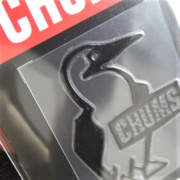 CHUMS Emboss Sticker 2枚セット CH62-1126 WH BK 新品_画像4