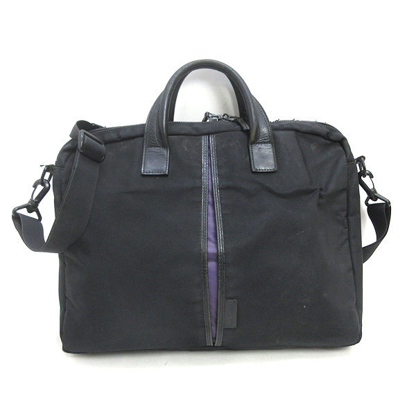 H■ポールスミス/Poul Smith ブリーフケース ビジネスバッグ 黒 BAG/MENS■30【中古】_画像1