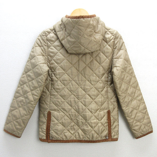 G■THE SMOCK SHOP/スモックショップ キルトフラワージャケット/SS-8248-BFS【XS】ベージュ/LADIES/13【中古】■_画像3