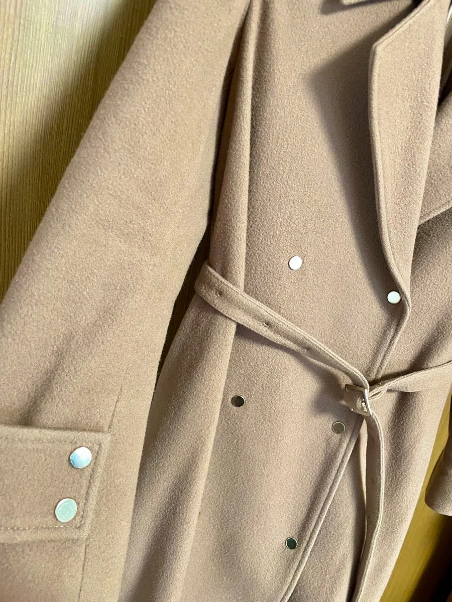 アメリヴィンテージ BELT FLARE LONG COAT ブラウン フレア アメリヴィンテージ BELT FLARE LONG COAT ブラウン フレア