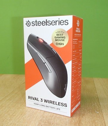 未使用 ゲーミング ワイヤレス マウス RIVAL3 Wireless SteelSeries 62521 無線マウス 2.4Ghz Bluetooth対応 送料350円_画像1