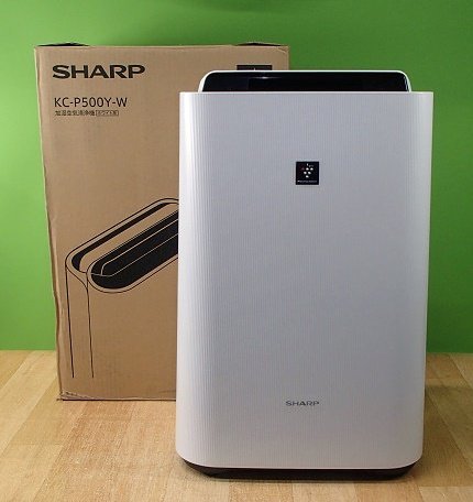 未使用 訳あり シャープ 加湿空気清浄機 KC-P500Y-W ホワイト 22年製 プラズマクラスター SHARP_画像1