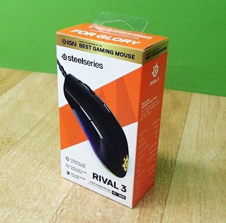 未使用 ゲーミング 有線マウス RIVAL3 SteelSeries 62513 メカニカルスイッチ イルミネーション USB 光学マウス 送料350円_画像9