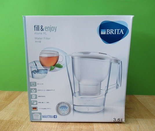 未使用 BRITA ブリタ ポット型浄水器 アルーナ XL マクストラプラス 3.5L Aluna MAXTRA+ カートリッジ1個付き 箱傷み_画像1