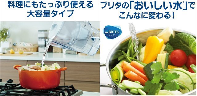 未使用 BRITA ブリタ ポット型浄水器 アルーナ XL マクストラプラス 3.5L Aluna MAXTRA+ カートリッジ1個付き_画像8