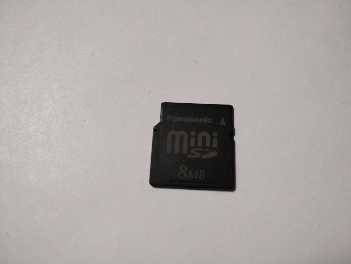 8MB　メガバイト　Panasonic　miniSDカード　メモリーカード　ミニSDカード_画像1