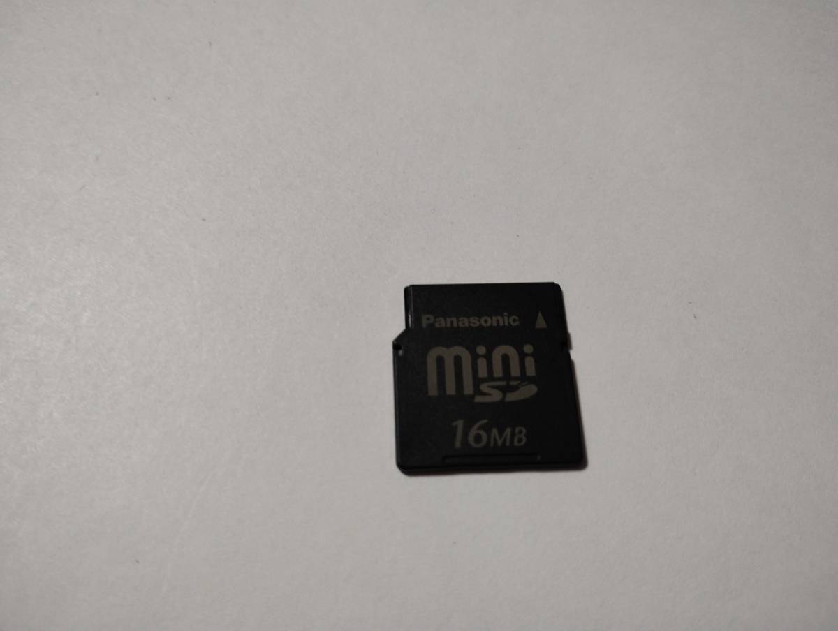 16MB　メガバイト　Panasonic　miniSDカード メモリーカード　ミニSDカード_画像1